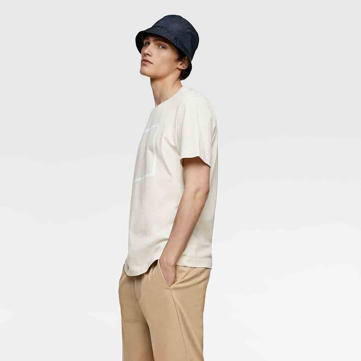 Cream Square Shirt - Imagen 4